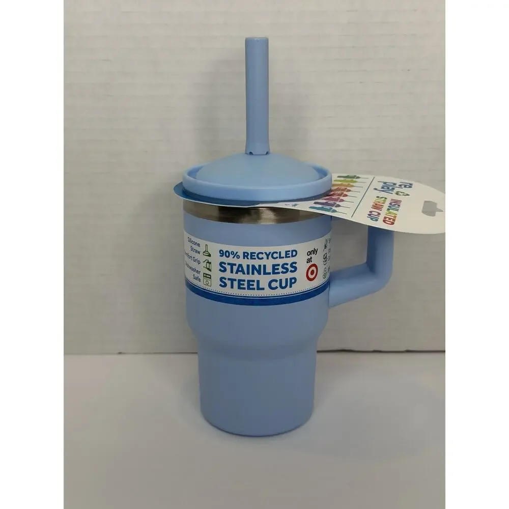Replay Kids Insulated Straw Cup 10 Oz. Blue,